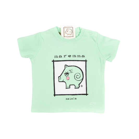T-shirt baby verde menta