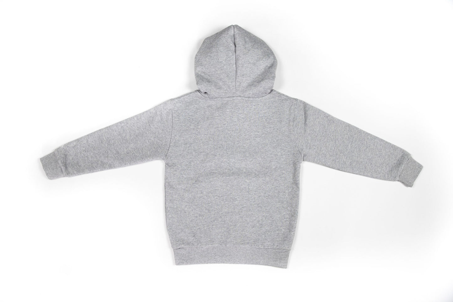 Felpa junior grigia con cappuccio unisex
