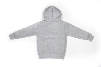 Felpa junior grigia con cappuccio unisex