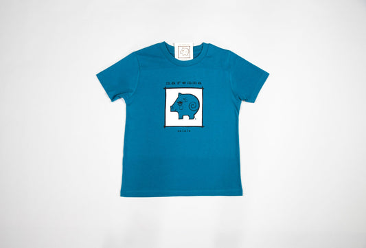T-shirt bimbo blu
