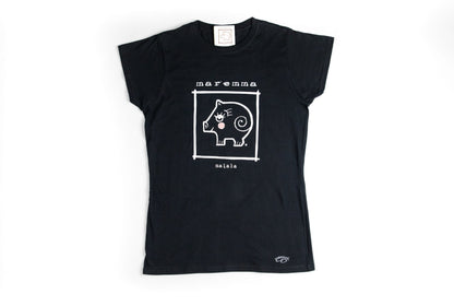T-shirt donna basic nera
