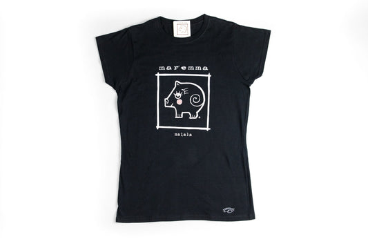 T-shirt donna basic nera