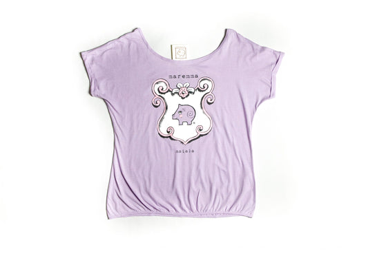T-shirt donna rosita lilla