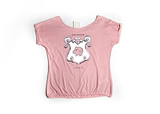 T-shirt donna rosita rosa