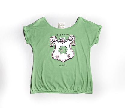 T-shirt donna rosita verde