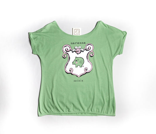 T-shirt donna rosita verde