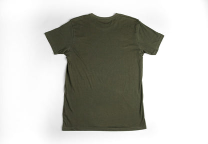 T-shirt uomo basic verde militare