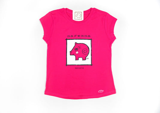 T-shirt bimba fuxia